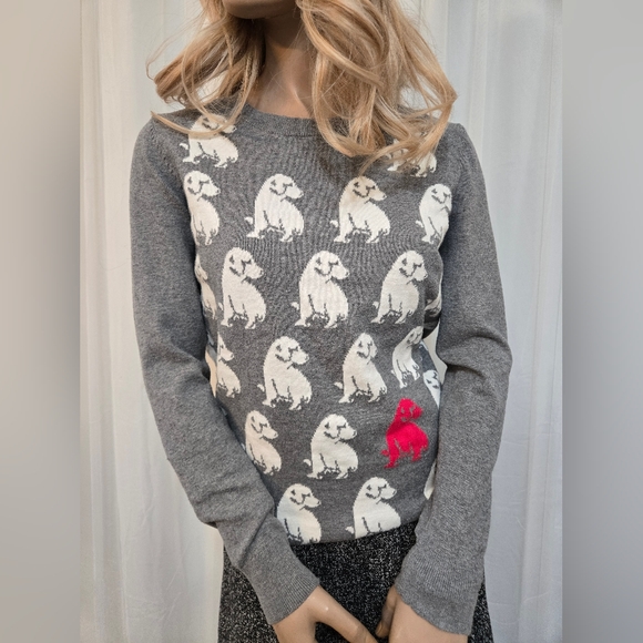 LOFT Gray Knit Sweater - Picture 2 of 6